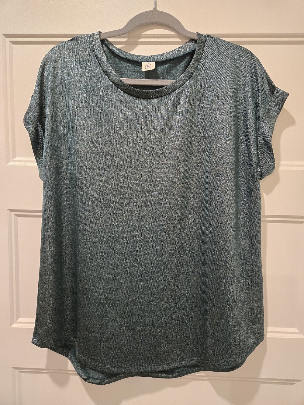 New Like Love Green Short Sleeve Top - Women